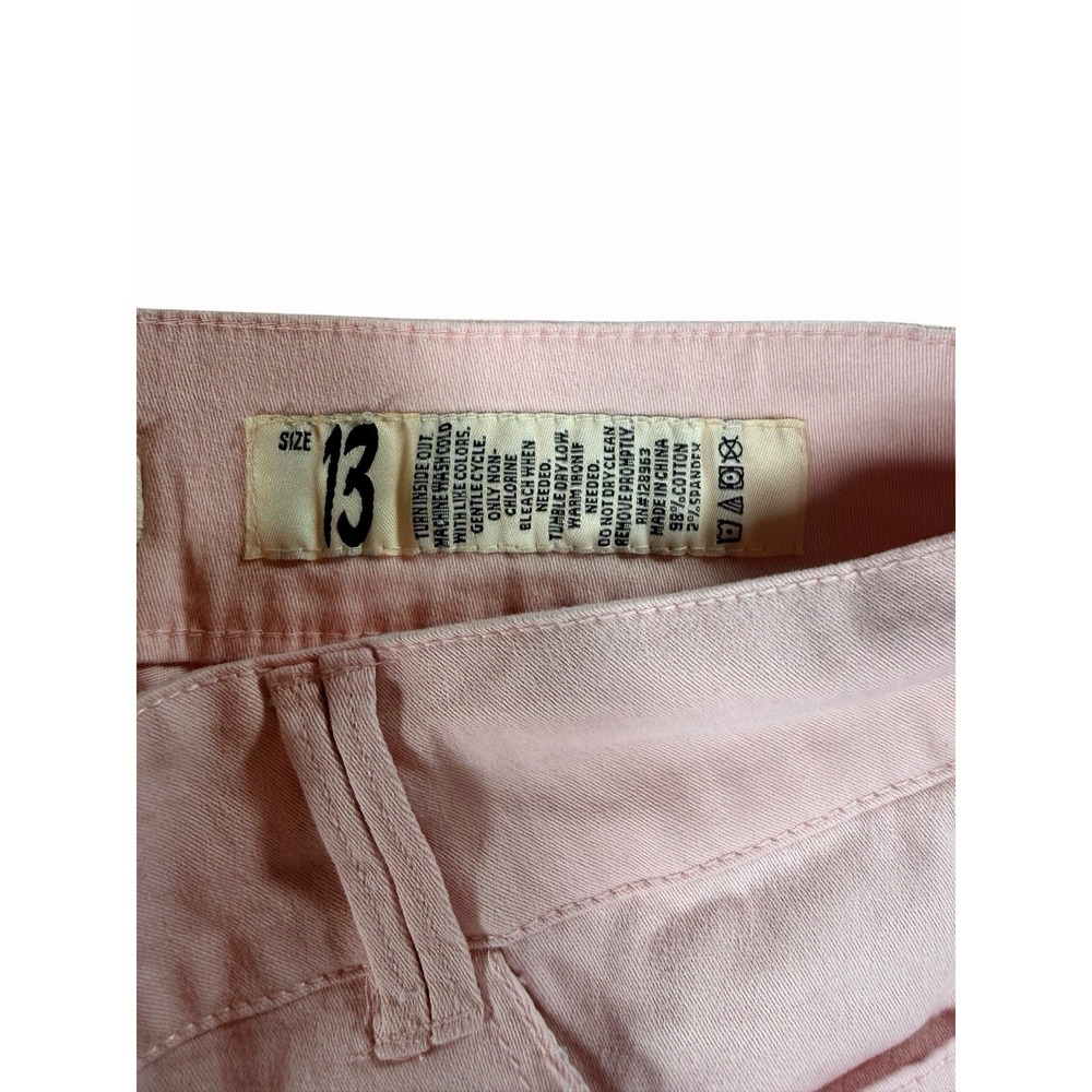 Indigo Rein Forever Orange Denim Cuffed Shorts Juniors 13 32"W 2" Inseam - Picture 4 of 8